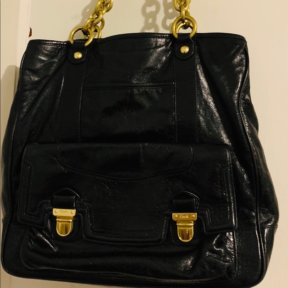 Coach poppy push lock north/south handbag - Picture 2 of 3